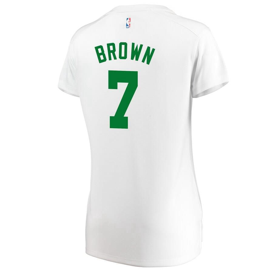 Boston Celtics Jaylen Brown Fanatics Branded Fast Break Player Association Jersey Womens - White | Ireland S5958M6