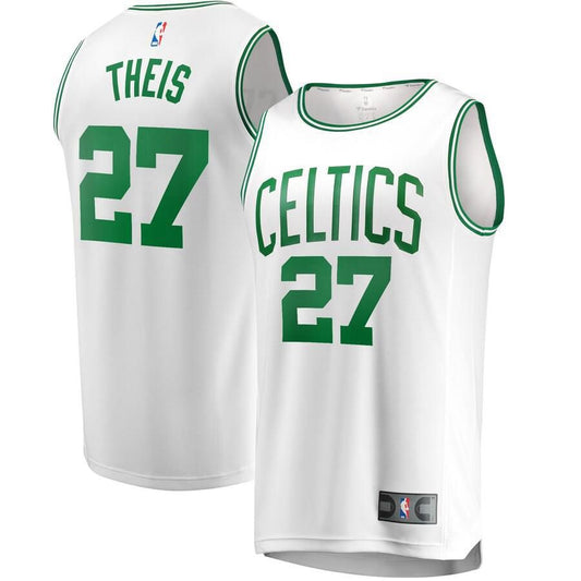 Boston Celtics Daniel Theis Fanatics Branded Replica Fast Break Player Association Jersey Mens - White | Ireland B7184B3