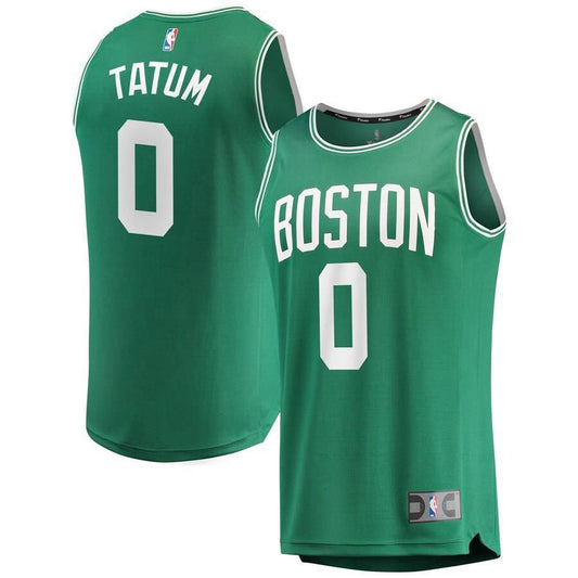 Boston Celtics Jayson Tatum Fanatics Branded Replica Fast Break Icon Jersey Mens - Green | Ireland Y7894O7